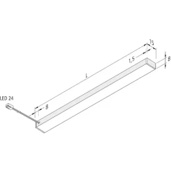 LED underskabslampe Top-Stick FMK, 3.000K, 120cm^Hera Online