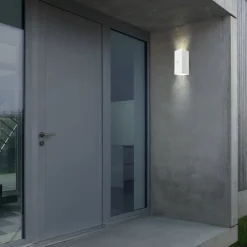 Briloner LED-akkudrevet udendørs væglampe, hvid, sensor, op/ned