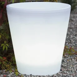 Konstsmide Dekorationsbelysning|Terrassebelysning>LED-blomsterkrukke Assisi oplyst Ø 37 cm