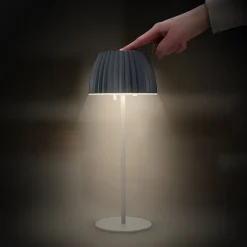 LED-bordlampe Brilo unplugged Riffle, 36 cm, antracit^Briloner Outlet