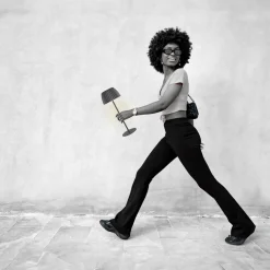 LED-bordlampe Brilo unplugged Riffle, 36 cm, antracit^Briloner Outlet