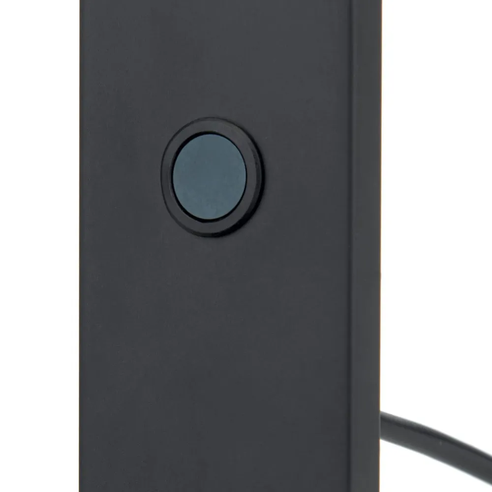 ORION LED-bordlampe Fati, sort, højde 60 cm, aluminium, dæmper