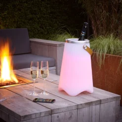 Reality Leuchten LED-bordlampe Jamaica med Bluetooth-højttaler