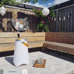 Reality Leuchten LED-bordlampe Jamaica med Bluetooth-højttaler