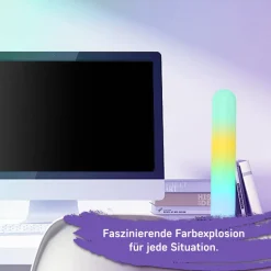 LED-bordlampe LED Light Bar, sort, RGBW-plast^Müller-Licht New