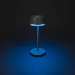 LED-bordlampe Lyon, grøn/grå, IP54, dæmper, CCT, RGB^Konstsmide Hot