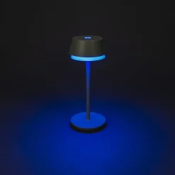 LED-bordlampe Lyon, grøn/grå, IP54, dæmper, CCT, RGB^Konstsmide Hot