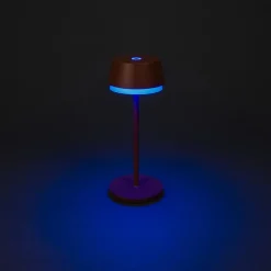 Konstsmide LED-bordlampe Lyon, terracotta, IP54, dæmper, CCT, RGB