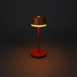 Konstsmide LED-bordlampe Lyon, terracotta, IP54, dæmper, CCT, RGB
