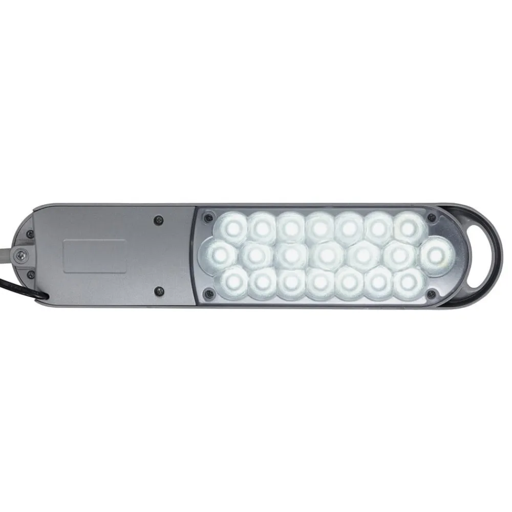 Maul LED-bordlampe atlantic, sølv, højde 38 cm, klemmefod