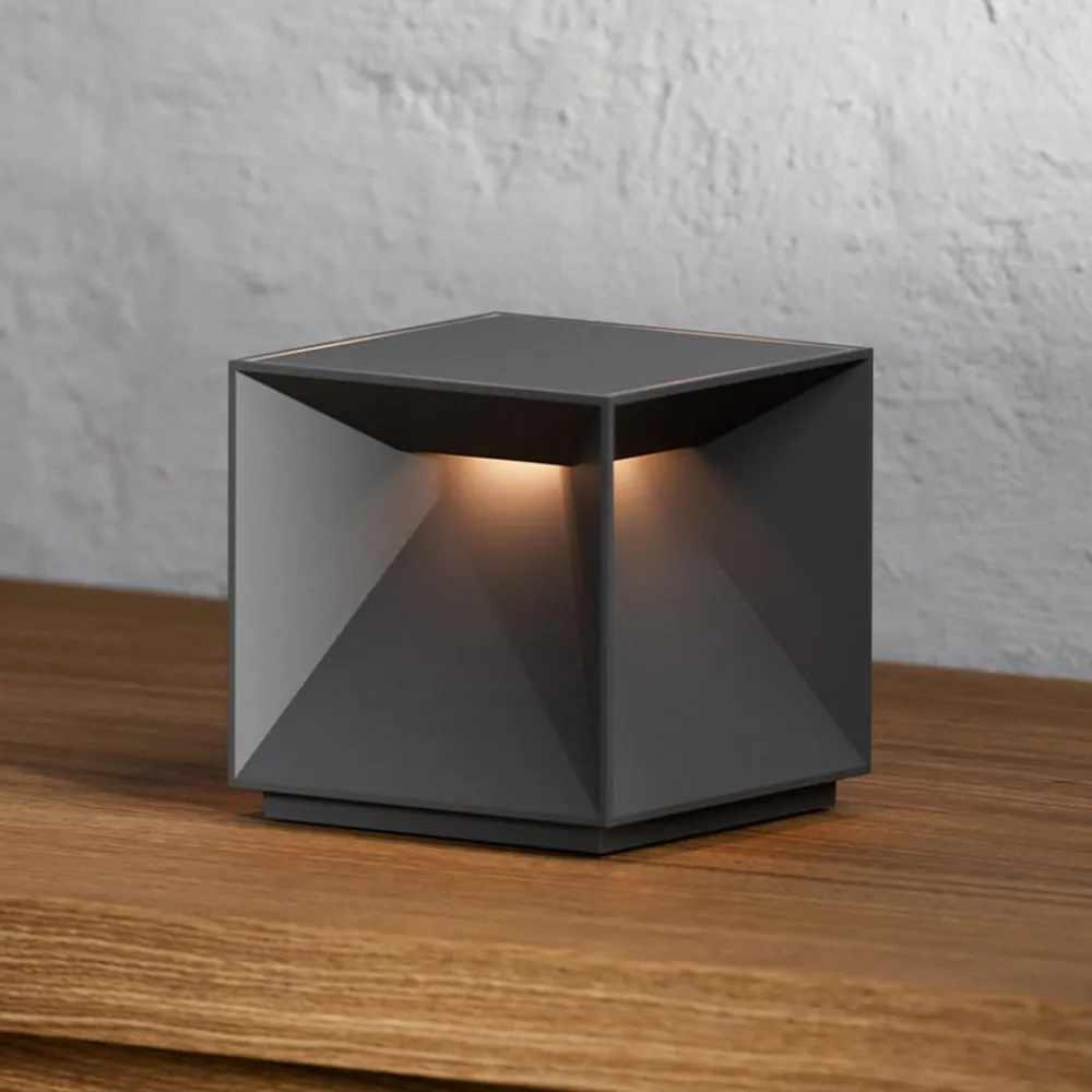 Sigor Dekorationsbelysning|Terrassebelysning>LED-bordlampe med batteri Nutalis, grafitgrå, IP54, dæmpbar