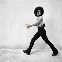 Briloner LED-bordlampe med batteri Brilo unplugged Riffle, 20 cm, beige