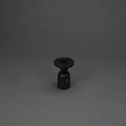 LED-bordlampe Nantes, sort, aluminium, IP54, dæmper, CCT^Konstsmide Discount