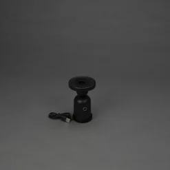 LED-bordlampe Nantes, sort, aluminium, IP54, dæmper, CCT^Konstsmide Discount