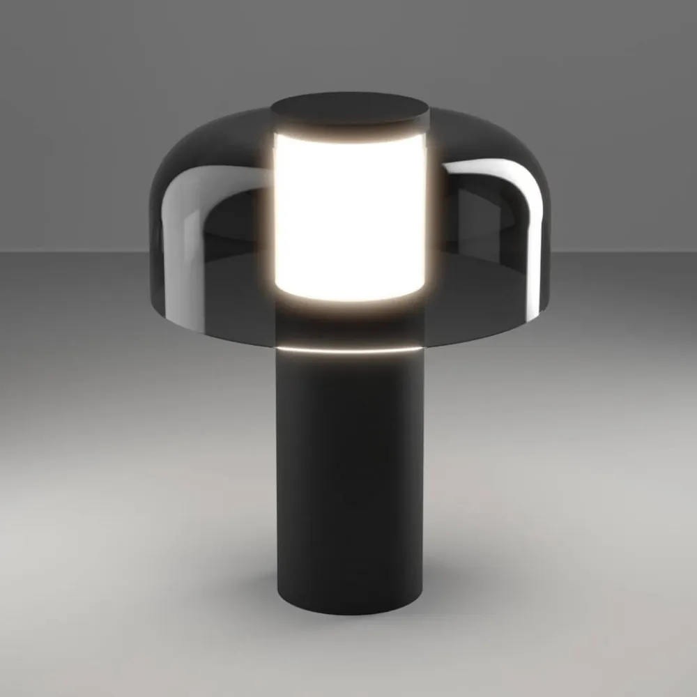 LED-bordlampe Ponente, Ø 16 cm, sort, CCT, dæmpbar^EGLO New