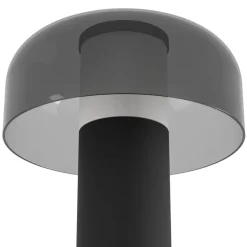 LED-bordlampe Ponente, Ø 16 cm, sort, CCT, dæmpbar^EGLO New