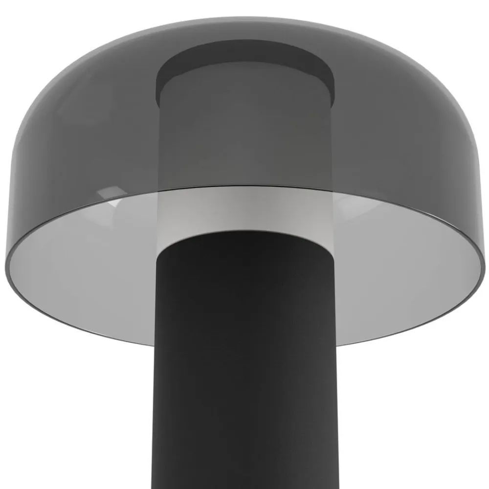 LED-bordlampe Ponente, Ø 16 cm, sort, CCT, dæmpbar^EGLO New