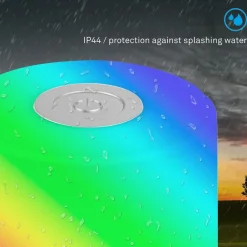 Briloner LED-bordlampe Smal, krom, RGBW, plast, 7 cm