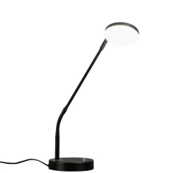 FISCHER & HONSEL LED-bordlampe Sorento, sandfarvet, højde 48 cm, CCT dæmpbar