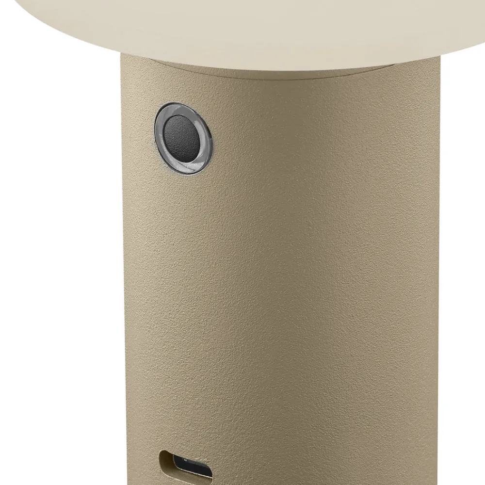 LED-bordlampe Tiny-B, sandfarvet, højde 13 cm, IP54^HELL Clearance