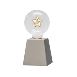 LED-dekorationslampe til bord træ, stjernefilament^Konstsmide Christmas New