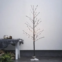 STAR TRADING Julepynt|Julelys Udendørs>LED-dekorationstræ Tobby Tree IP44 brun højde 120 cm