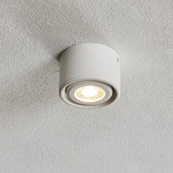 Fabas Luce LED-downlight Anzio, vippelig, hvid