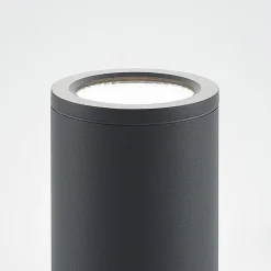 Lucande LED-downlight Embla af aluminium IP54, mørkegrå