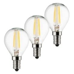 Müller-Licht Filament Pære>LED-dråbepære E14 4W 2.700K Filament sæt med 3 stk