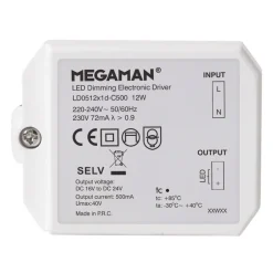 LED-driver til Rico HR, dæmpbar, 12 W^MEGAMAN Discount