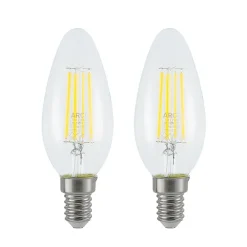 Arcchio LED-filamentpære E14 4 W 827 3-trins-dæmper, 2 stk