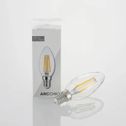 Arcchio LED-filamentpære E14 4 W 827 3-trins-dæmper, 2 stk
