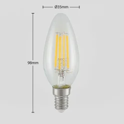 LED-filamentpære E14 4 W 827 3-trins-dæmper, 3 stk^Arcchio
