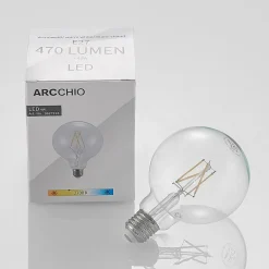 Arcchio LED-filamentpære E27 4W 2.700K G95 Globe, glødetråd, klar