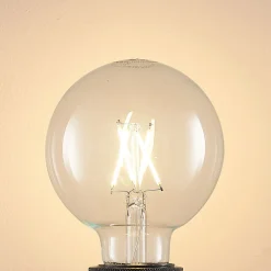 Arcchio LED-filamentpære E27 4W 2.700K G95 Globe, glødetråd, klar