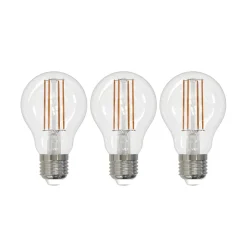 Arcchio Dæmpbar Led-Pære|Filament Pære>LED-filamentpære E27 6W klar 2.700K dæmpbar sæt med 3 stk