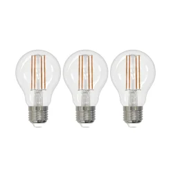 Arcchio Dæmpbar Led-Pære|Led Pærer>LED-filamentpære E27 8W klar 2.700K dæmpbar sæt med 3 stk