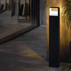 EGLO Gadebelysning>LED-gadelampe Doninni 1, antracit, højde 80 cm