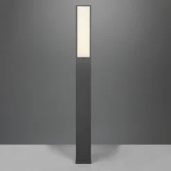 Trio Lighting LED-gadelampe Fuerte, antracit, aluminium, IP54