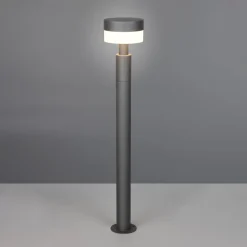 Trio Lighting Gadebelysning>LED-gadelampe Mackenzie, højde 95 cm, antracit, støbt aluminium