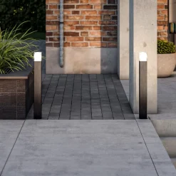 Smartwares LED-gadelampe OOL-50018, aluminium, højde 80 cm