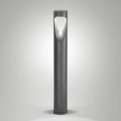 Fabas Luce Gadebelysning>LED-gadelampe Teo, 80 cm høj, sort, metal, IP65