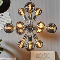 STAR TRADING LED-globepære E27 2 W G125 Decoled Spiral Smoke