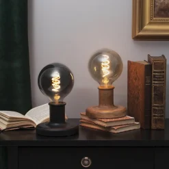 STAR TRADING LED-globepære E27 2 W G125 Decoled Spiral Smoke