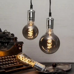 STAR TRADING LED-globepære E27 2 W G125 Decoled Spiral Smoke