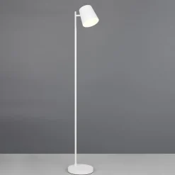 LED-gulvlampe Blake, hvid mat, metal, dæmpbar^Reality Leuchten Best