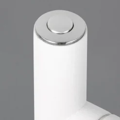 LED-gulvlampe Blake, hvid mat, metal, dæmpbar^Reality Leuchten Best