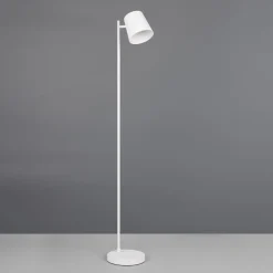 LED-gulvlampe Blake, hvid mat, metal, dæmpbar^Reality Leuchten Best