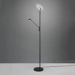 LED-gulvlampe Brantford læselampe sort mat^Trio Lighting Online