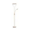 FISCHER & HONSEL Gulvlamper>LED-gulvlampe Davos, sandfarvet, højde 180 cm, 2 lyskilder, CCT